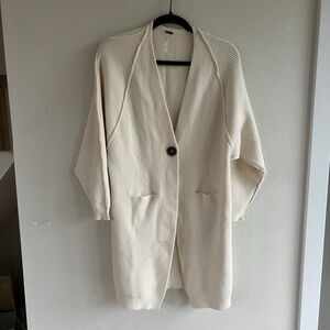 Free People Irreplaceable Cardigan Size Extra Small Ivory Coastal Grandma